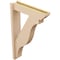 Ekena Millwork 5 1/2-in W x 22-in D x 34-in H Funston Slat Rough Cedar Woodgrain TimberThane Outlooker, Primed Tan OUTUR055X22X34FST24RCPR - alternate 3
